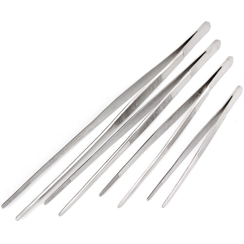 4 Piece Serrated Tweezer Set Set Stainless Steel
