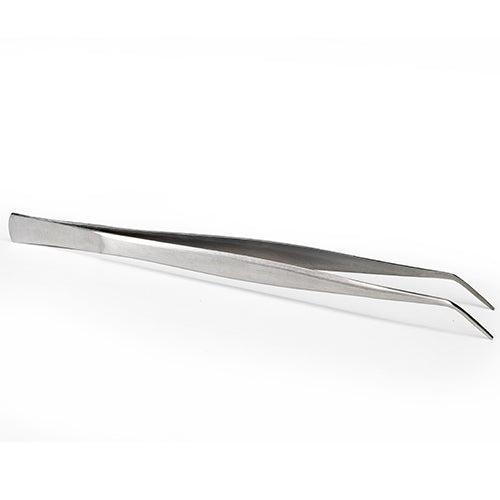 6.5" Bent Pointed Tweezer Stainless Steel