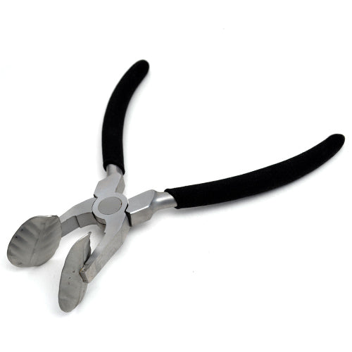 Leaf Masher Stainless Steel Pliers with Angled leaf pattern 1-1/2" long by 3/4" wide