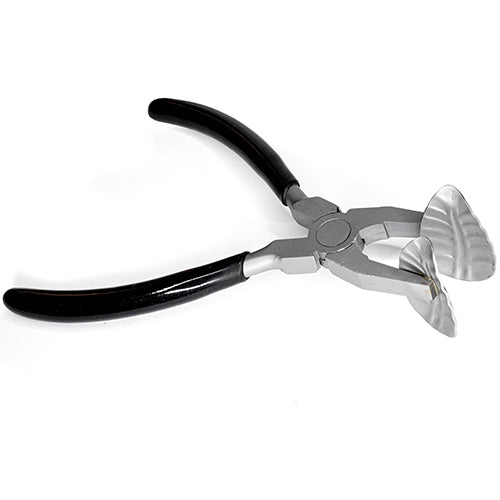 Leaf Masher Stainless Steel Pliers with horizontal leaf pattern 1-1/2" long by 3/4" wide