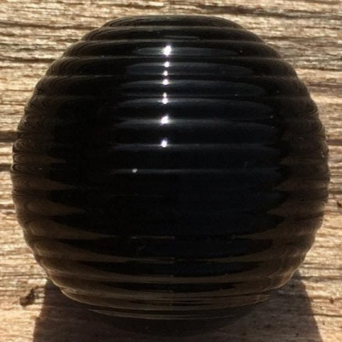 Extra Black Double Helix Glass Rod