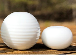 Oracle-White Double Helix Glass Rod