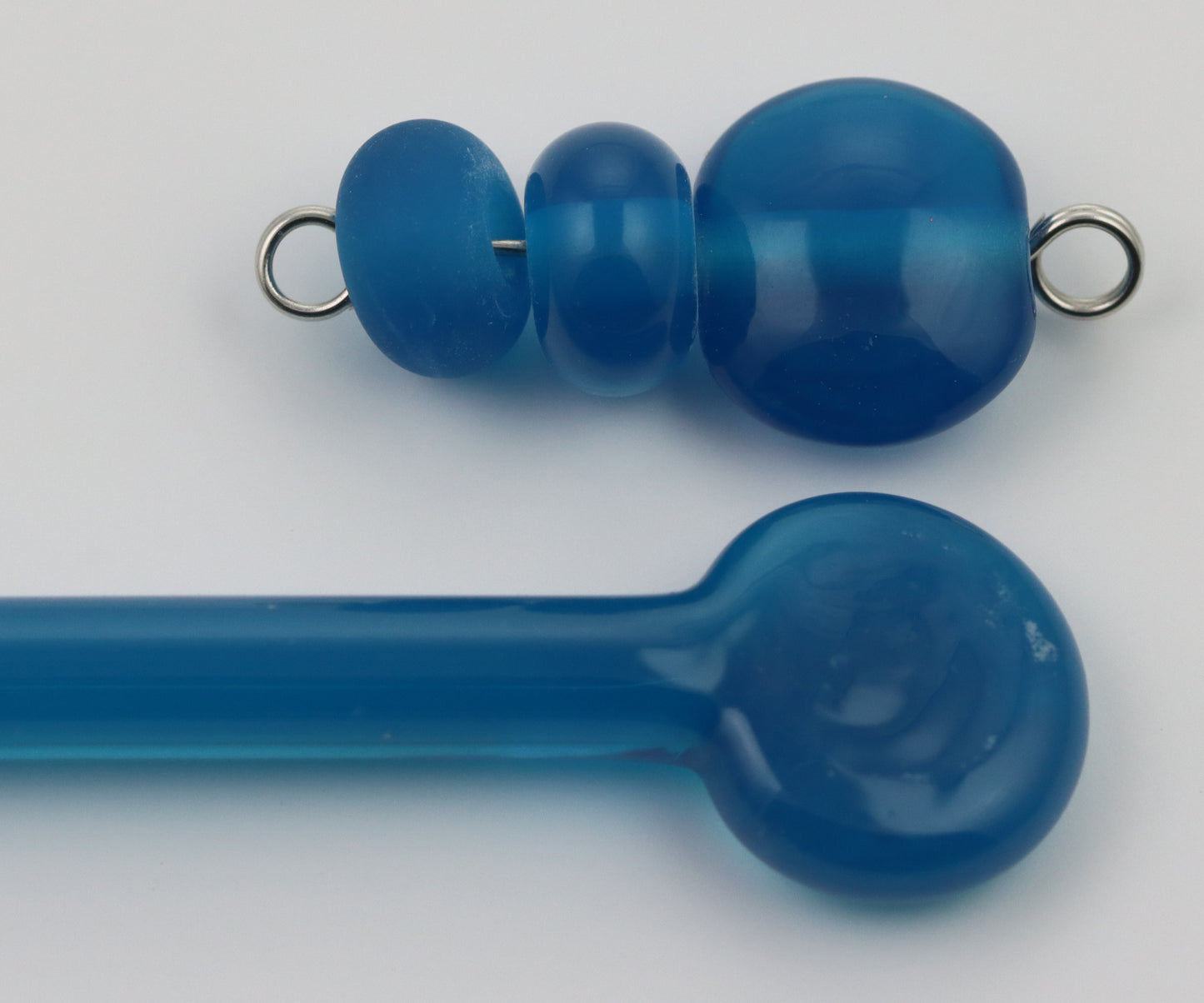 Atomic Blue Misty Ltd Run Creation is Messy Glass Rod