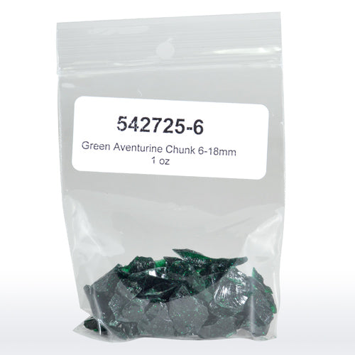 Green Aventurine Chunk 6-18mm, 1oz