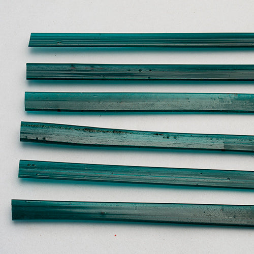 Dark Teal Ribbon 6 Glass Strips