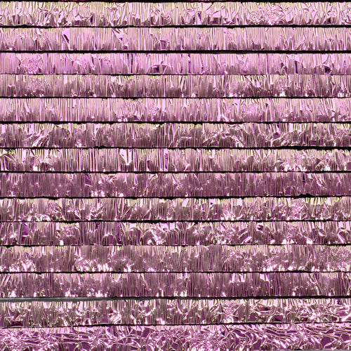 Pink Crinkle Dichroic on Black Strips of Effetre Glass