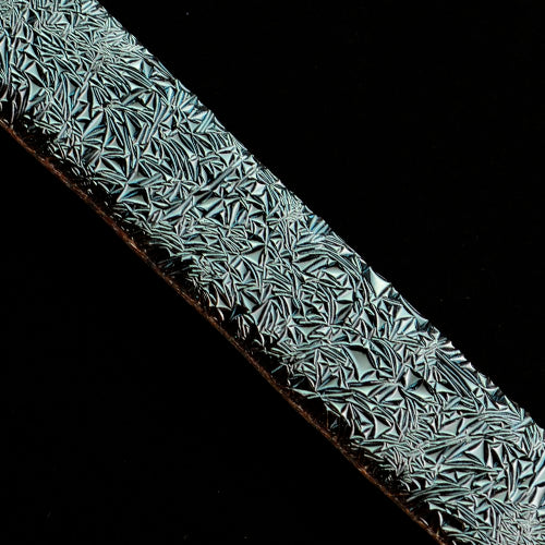 Silver Crinkle Dichroic on Clear Effetre Glass