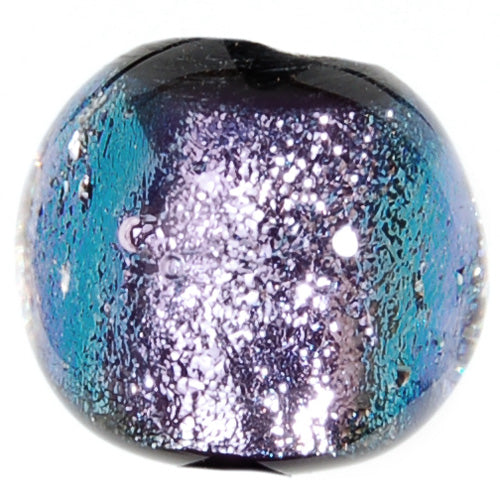 Silver Rose on Clear Strips Effetre Glass