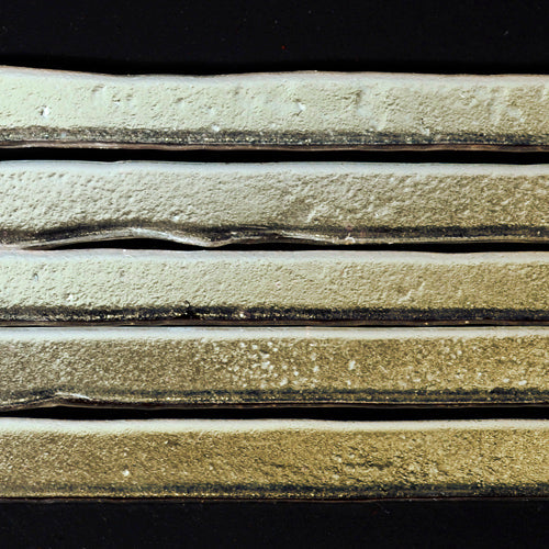 Chardonnay on Clear  Strips Effetre Glass