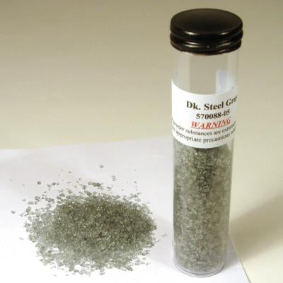 Dark Steel Gray Transparent Frit Effetre Glass
