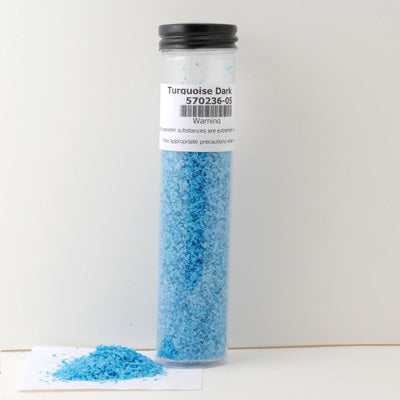 Dark Turquoise Pastel Frit Effetre Glass