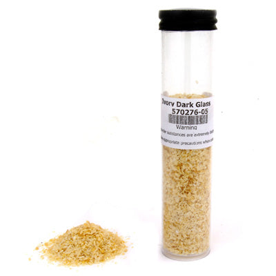 Dark Ivory Pastel Frit Effetre Glass