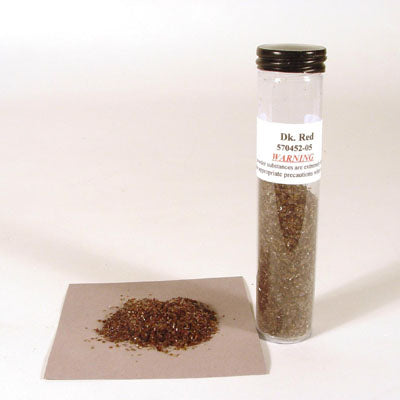 Dark Red Brown Frit Effetre Glass