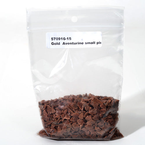 Gold Aventurine Frit Effetre Glass