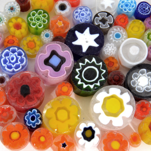 Transparent Millefiori Effetre Glass