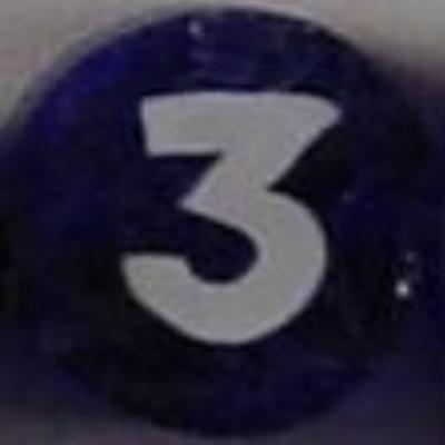 Sliced Numbers Millefiori Effetre Glass