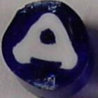 Sliced Letter Millefiori Effetre Glass