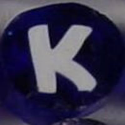 Sliced Letter Millefiori Effetre Glass