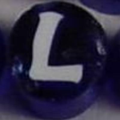 Sliced Letter Millefiori Effetre Glass