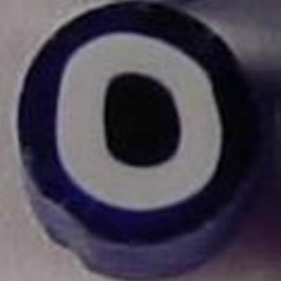 Sliced Letter Millefiori Effetre Glass