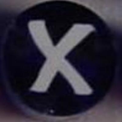 Sliced Letter Millefiori Effetre Glass