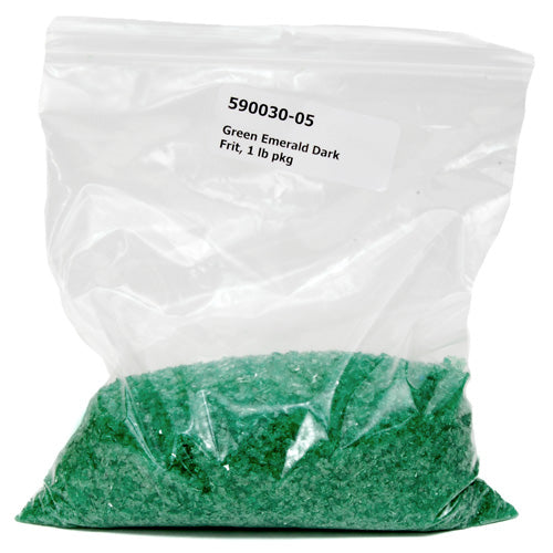 Dark Emerald Green  Transparent Frit Effetre Glass