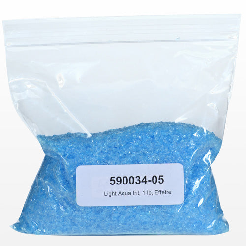 Light Aqua Transparent Frit Effetre Glass