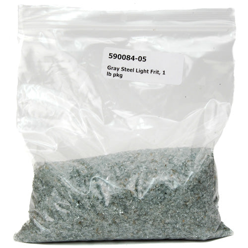 Light Steel Gray Transparent Frit Effetre Glass