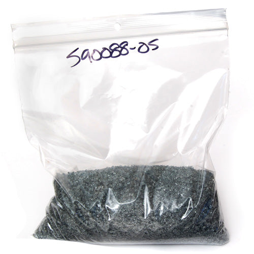 Dark Steel Gray Transparent Frit Effetre Glass