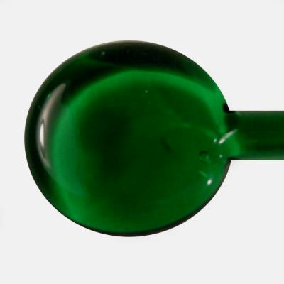 Green Dark Emerald Transparent Effetre Glass Rod