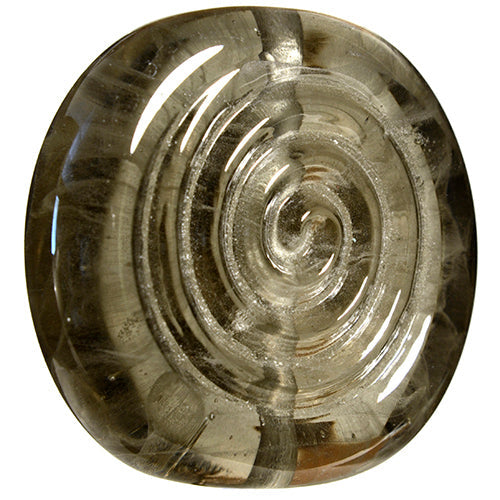Gray Streaky Transparent Effetre Glass Rod
