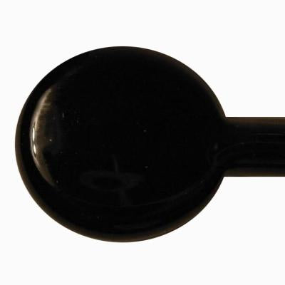 Black Transparent Effetre Glass Rod