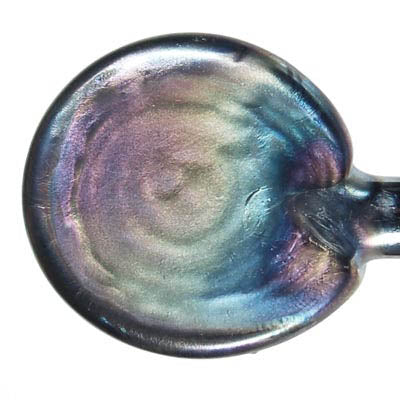 Black Metallic Transparent Effetre Glass Rod