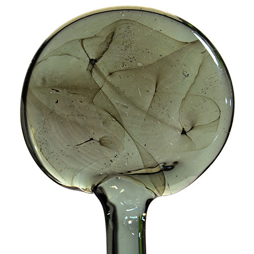 Foggy Gray Steel Dark Transparent Effetre Glass Rod