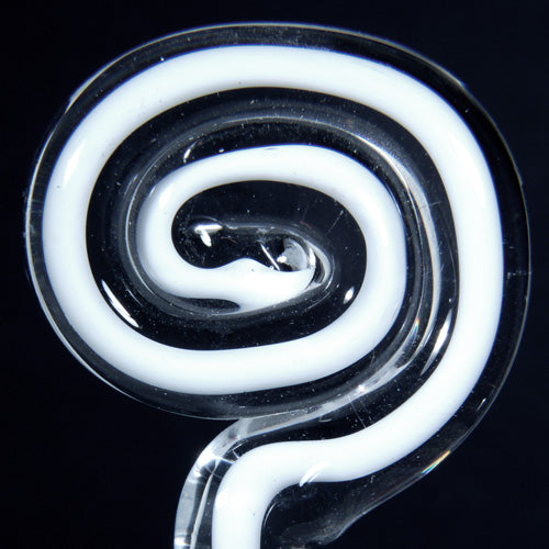 White Filigrana 4-6mm Effetre Glass Rods