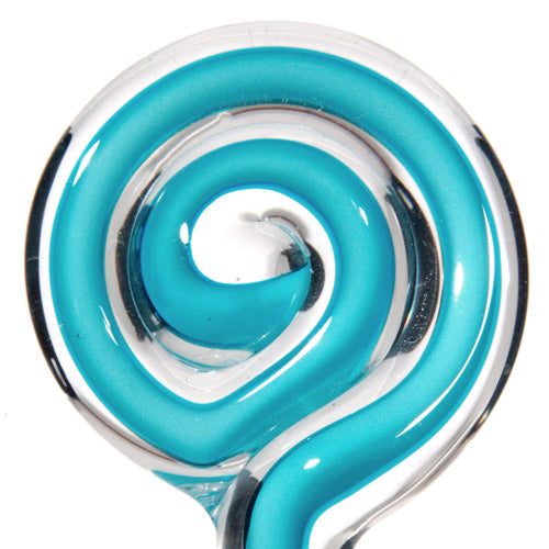 Aqua w/white core Filigrana 5-6mm  Effetre Glass Rods