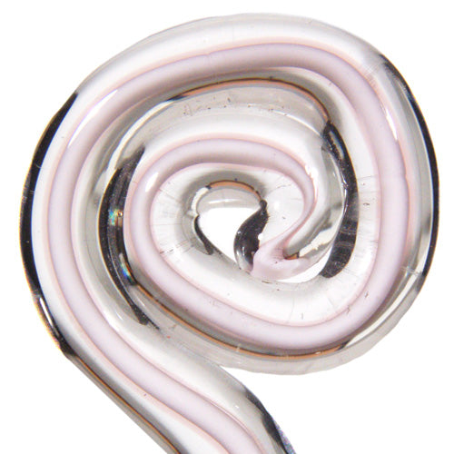 Purple w/white core Filigrana 5-6mm Effetre Glass Rods