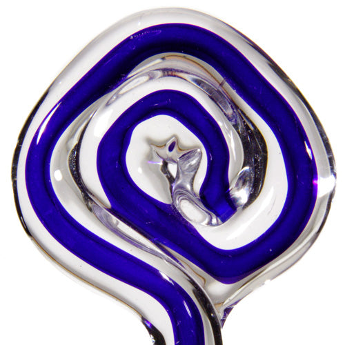 Blue w/white core Filigrana 5-6mm, Effetre Glass Rod