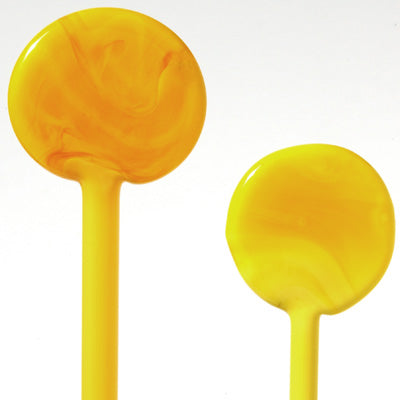 Yellow Lemon Light 4-7mm Vetrofond Glass Rods