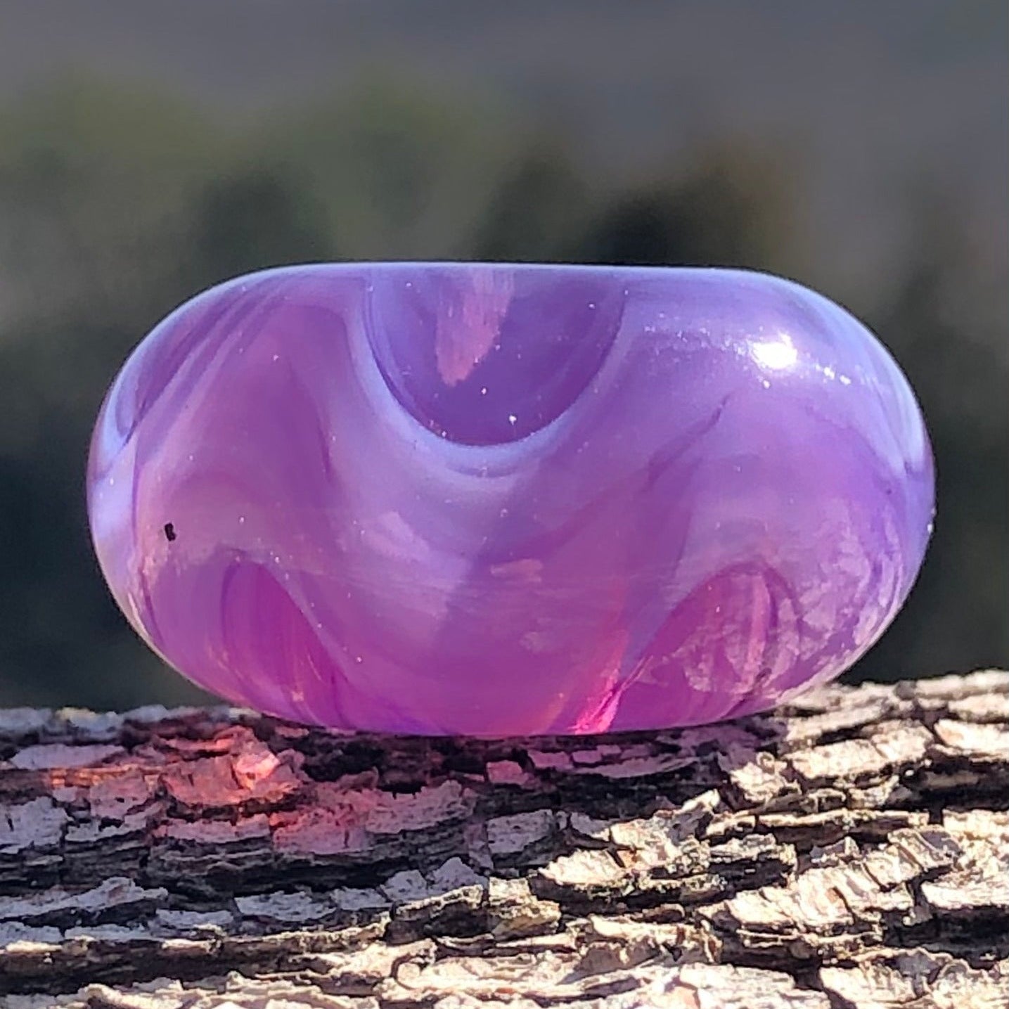 Oracle Opal Violet Double Helix Glass