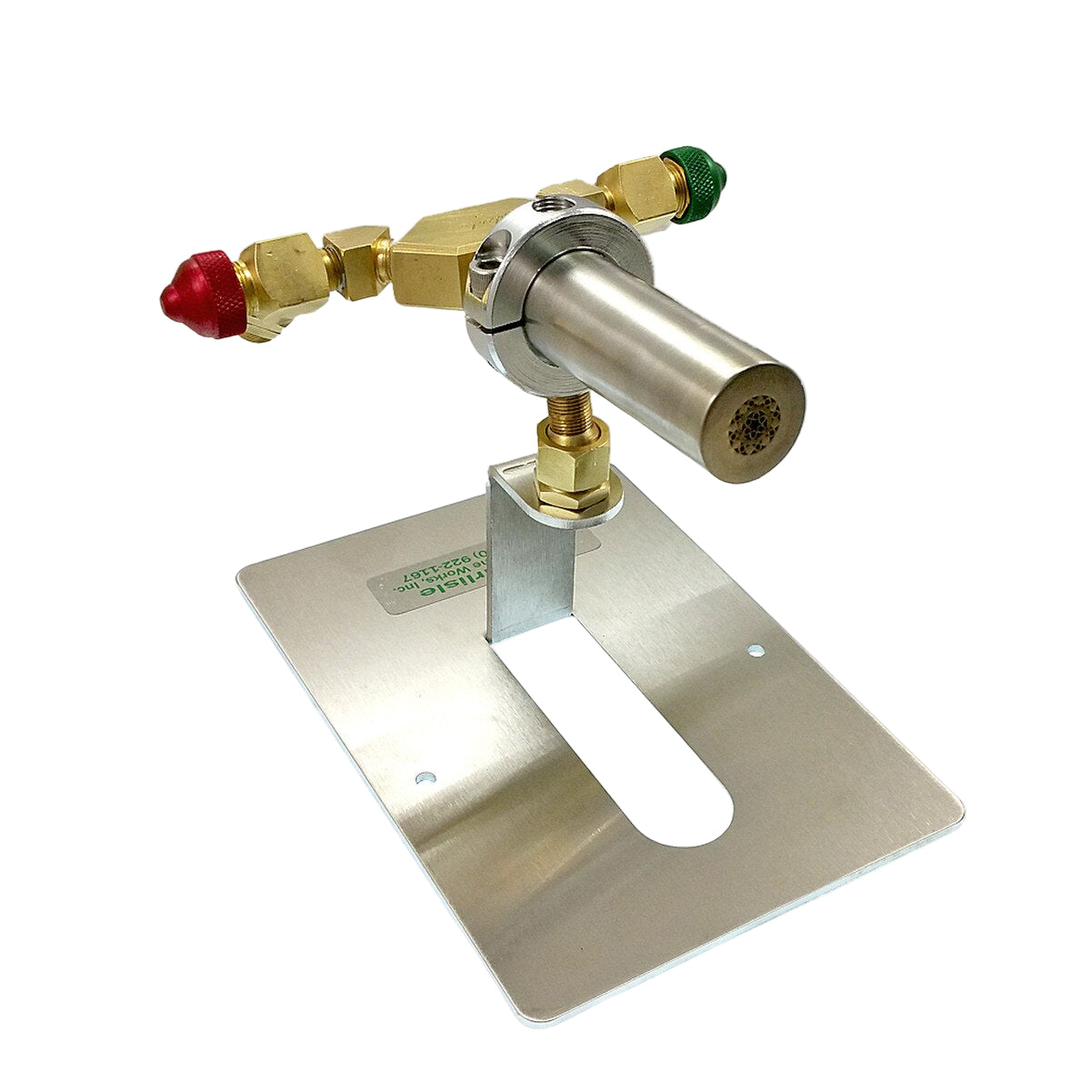 Carlisle Lucio Burner with red and green knobs for flamework