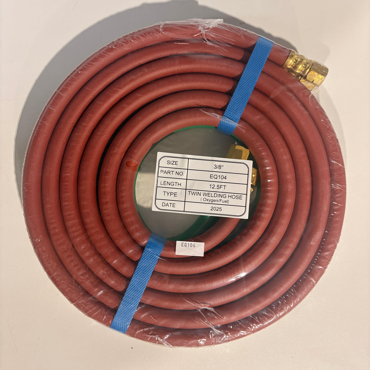 12 Ft 3/8" Oxygen & Propane Hose Set with B Fittings