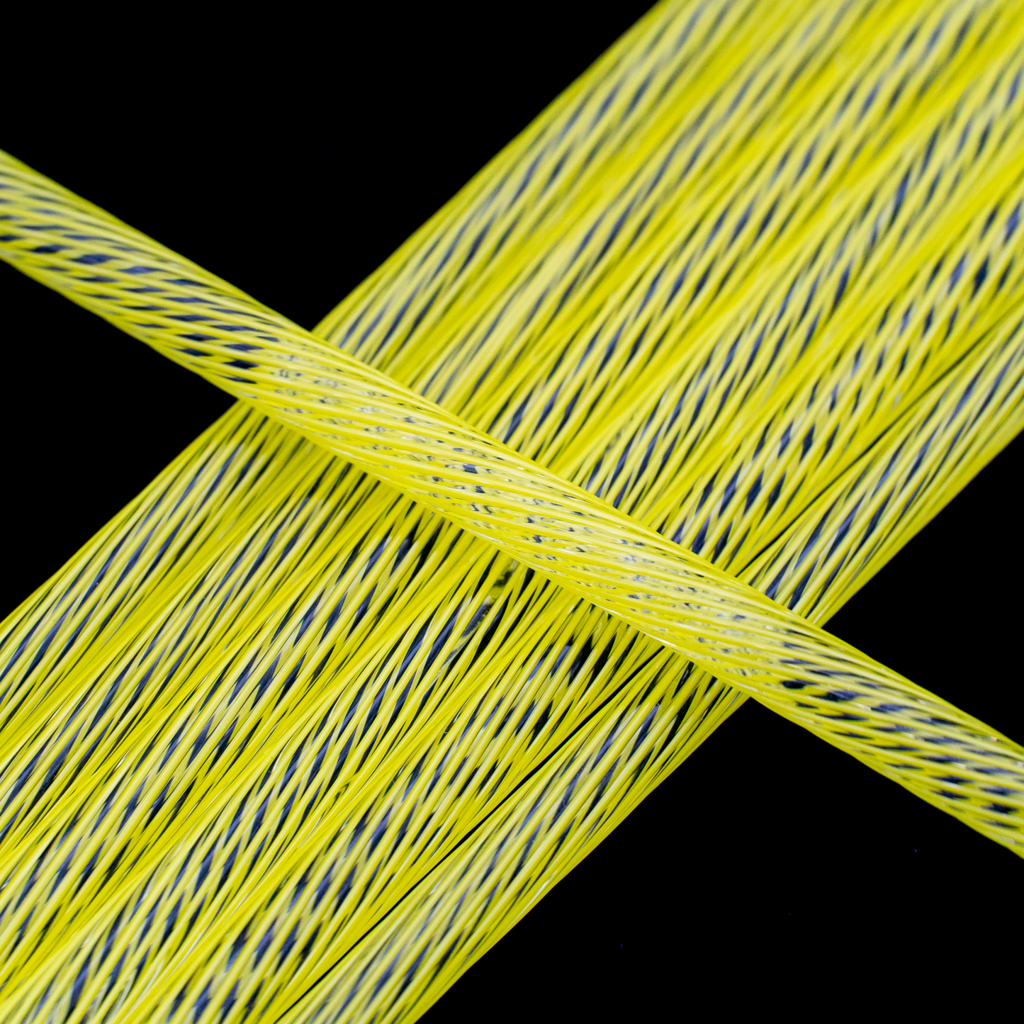 Yellow Reticello Effetre Glass