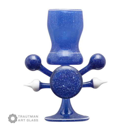 Blue Blizzard COE 33 Trautman Art Glass Rod