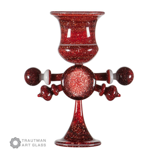 Red Blizzard COE 33 Trautman Art Glass Rod