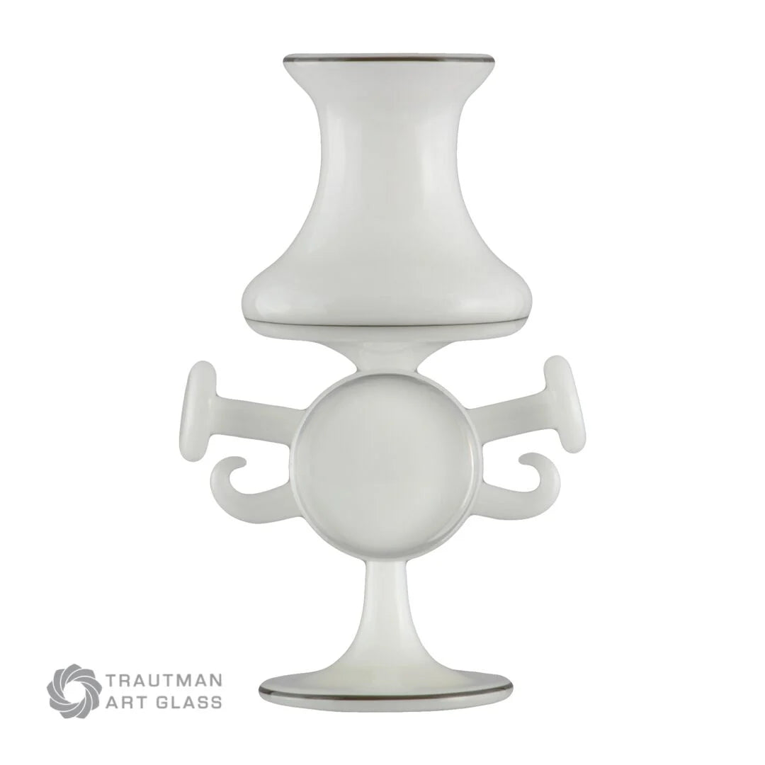 Dwarf White COE 33 Trautman Art Glass Rod