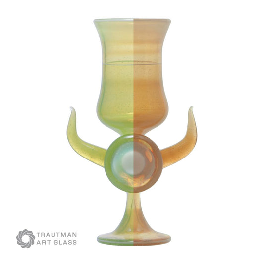 Sunset Slyme (CFL Reactive) COE 33 Trautman Art Glass Rod