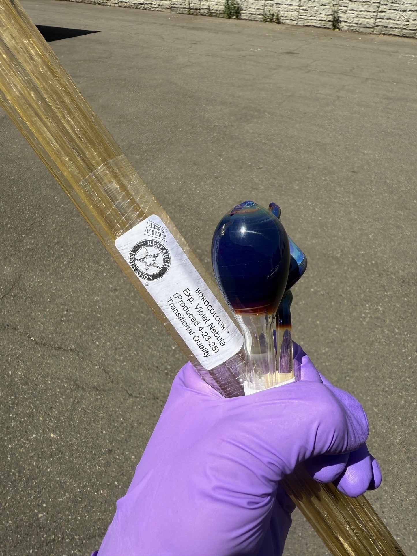 Violet Nebula Experimental Northstar Glass Rod