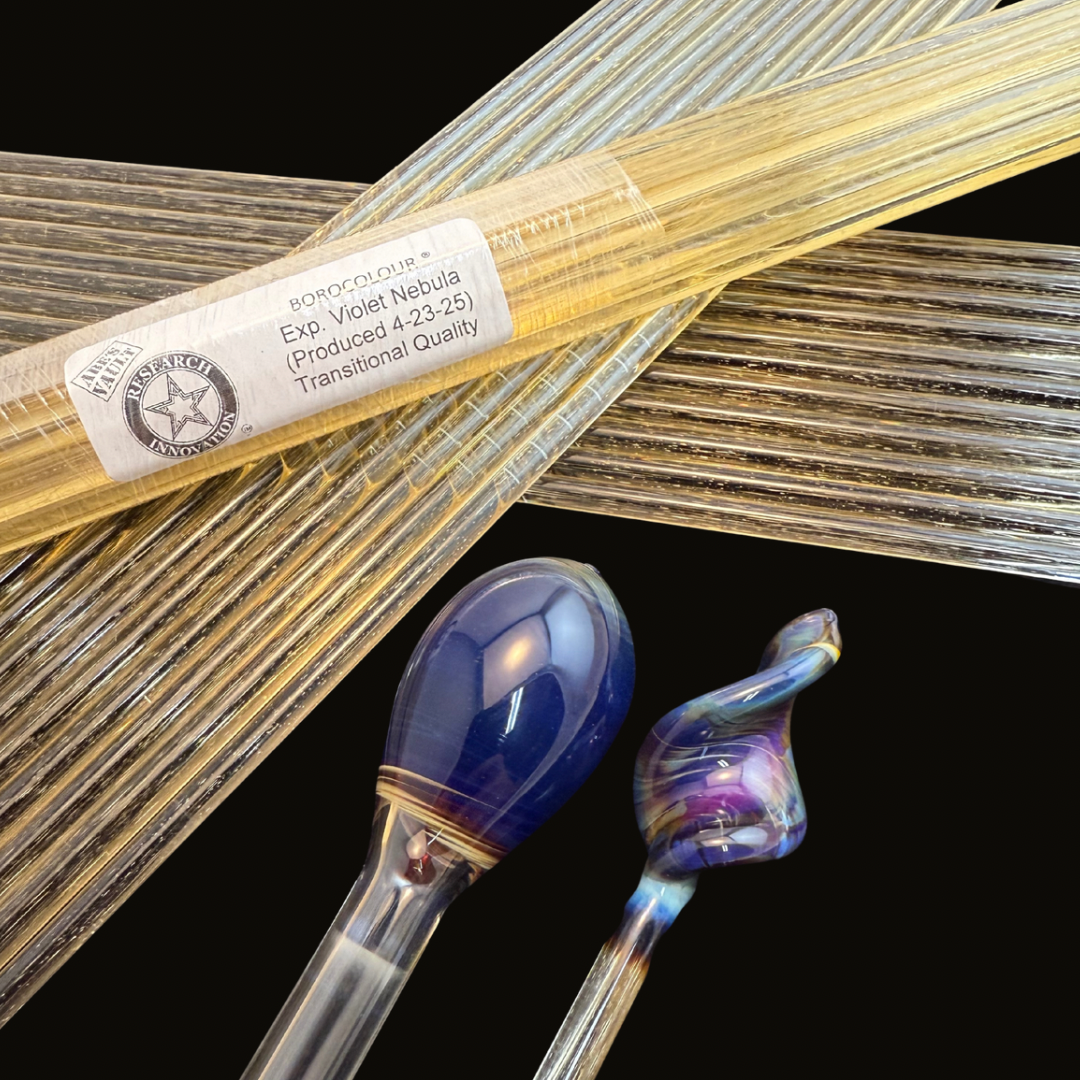 Violet Nebula Experimental Northstar Glass Rod
