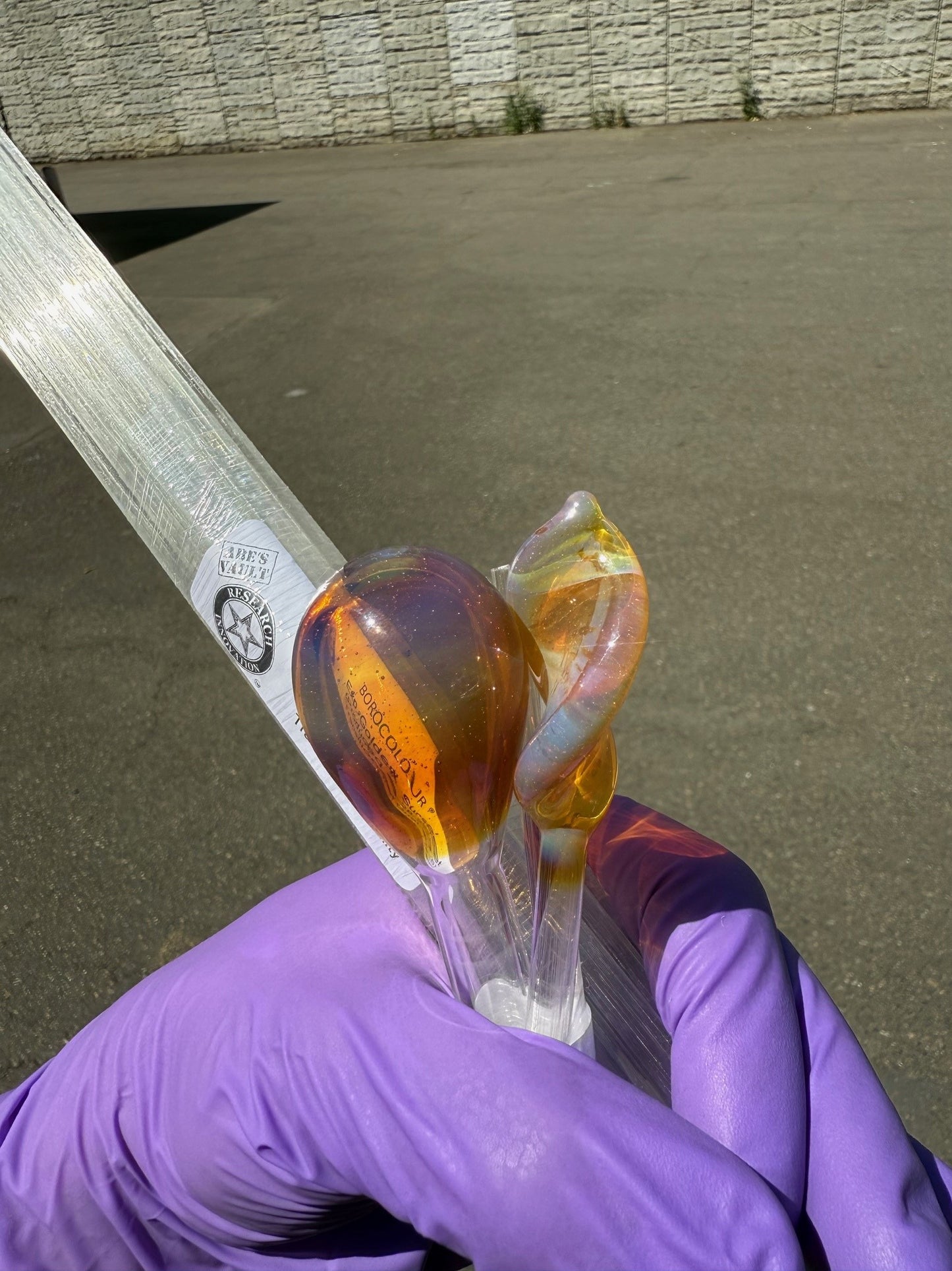 Golden Sunset Experimental Northstar Glass Rod